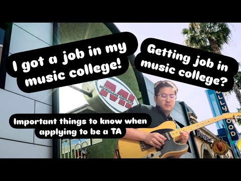 I got a TA job in my Music College｜Musicians Institute (With Eng + Chinese Sub)