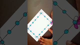 Very easy border design for project #beautifulborders #diy #craft #borderdesing #pageborder #art