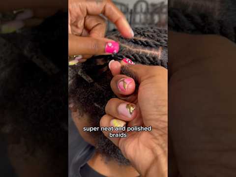 Another twist style? Hell yeah 😎 #protectivestyles #naturalhair #hair #stitchbraids #flattwist