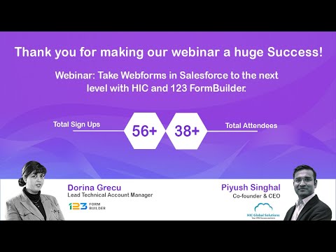 Webinar: Take Webforms in Salesforce to the next level with HIC and 123 FormBuilder