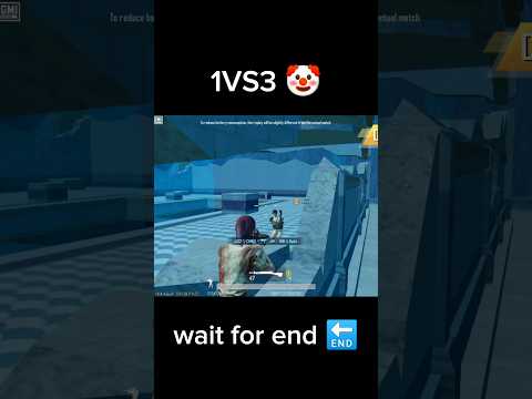 1VS3 🤡bgmi wait for end 🤯#bgmi #1v4bgmigameplay #bgmishorts #bgmishorts #pubgmobile #shorts