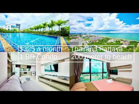 ONLY $325 Monthly rental Pattaya Thailand Budget apartments condo hotels
