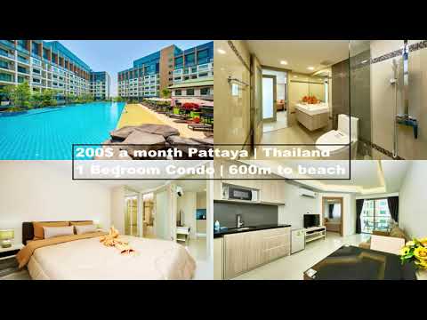 ONLY $200 Monthly rental Pattaya Thailand Budget apartment condo hotels worldwide