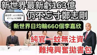 【CEO業績會力放冷箭鄭志剛】新世界兩年共輸360億，「滅霸」純官亮相年報顯笑容