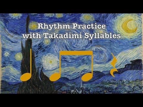 Rhythm Practice with Takadimi Syllables - Quarter Rests