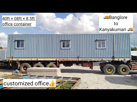 Office Container l 40'x08'x8.5' l Fully Furnished l At Low Price #officecontainer #container #office