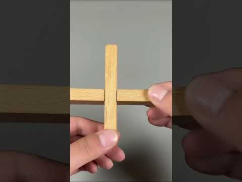 It is the simplest Luban lock  #jigsaw #woodworking #asahotak #puzzlesolving #diy #wood #puzzle