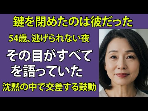【シニア恋愛】「灯りが消えたとき、心に火が灯った」