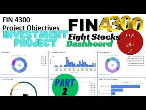 Project Dashboard P2 8 stock portfolio data arrangement in excel Urdu, Separate date expected return