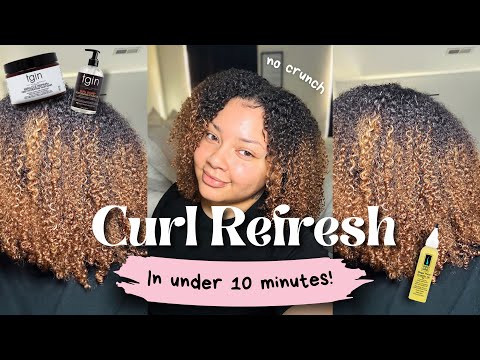 How to: Refresh Your Curly Hair🌀 | Under 10 Minutes ⏰