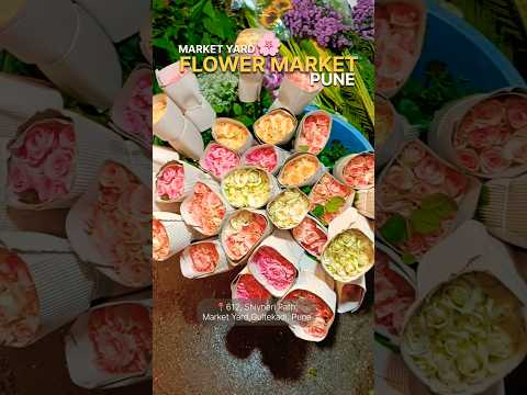 ♥️ PUNE FLOWER MARKET 🌸#shortfeed#shortvideo#shorts#flowers#pune