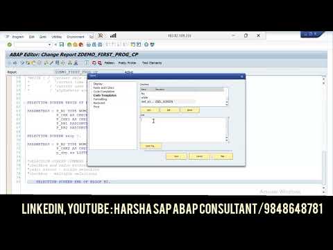 Code Templates in ABAP