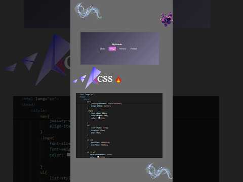 Create Navbar using HTML & CSS ◻️