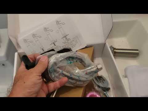 BWE Waterfall faucet review on bathroom sink faucet.  Video 1 of 2