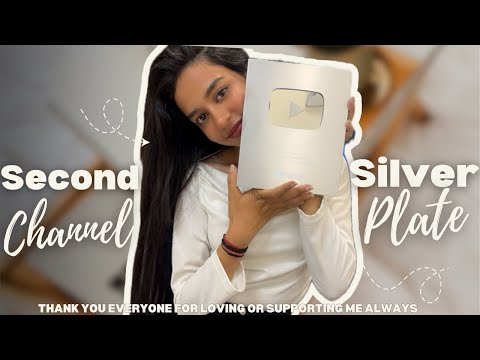 Own voice channel Silver plate🥺 || #youtube || #silverplaybutton || #2025