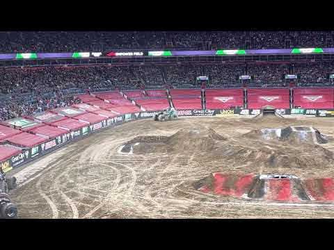 Grave Digger Monster Jam Denver 4-23-22 - Freestyle Backflip and Backwards Roll