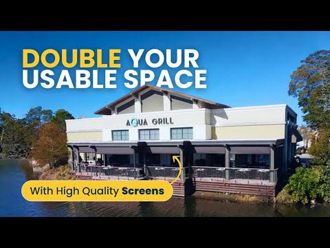 Restaurant Doubles Seating with Weather-Resistant Patio Screens | Aqua Grill Success Story