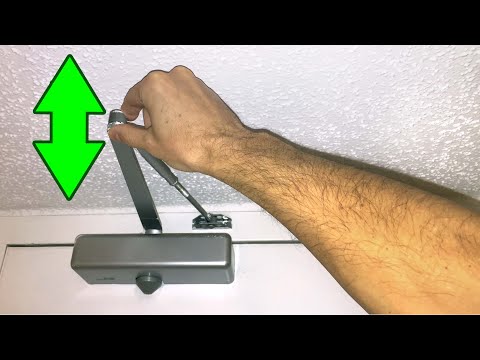 Door closer arm is loose, makes noise and hitting door