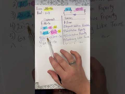 Geometric Proofs - Line Segments