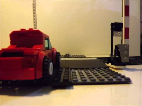 Lego: The Danger Of Crossing A Train Track.