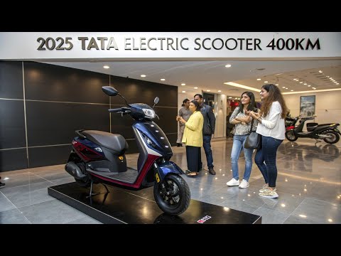 2025 Tata Electric Scooter 🔋 400KM Range | Game-Changer for India? 🇮🇳 Amazing look 