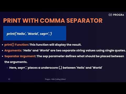 Python - Print Statement-Code Walkthrough - Part 3 | Kids teach programming | #education #coding