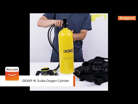 How To Set Up DIDEEP 4L Scuba Oxygen Cylinder - Shop on Banggood