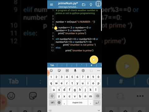 check weather a no. is prime or not in python |  python programming | v.38(p.8) |  #shorts