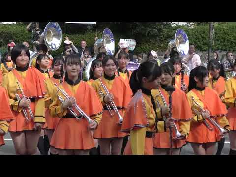 京都橘高校吹奏楽部別府マーチングカーニバル2024ファンファーレDM登場Kyoto Tachibana