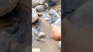 Traditional #goldmining from #gold rich black sand this is the wrong way to find gold in black sand