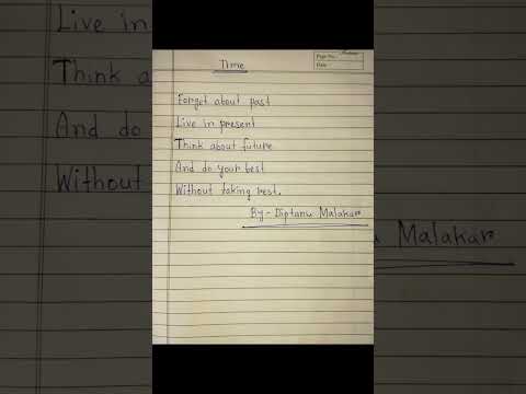 Poem On Time
