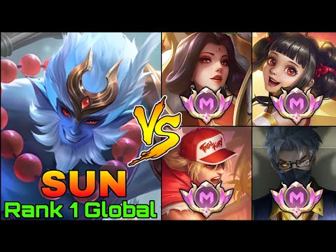 8,100+ Matches Sun VS 4 Supreme Enemies - Top 1 Global Sun by Theus Na TWITCH - Mobile Legends