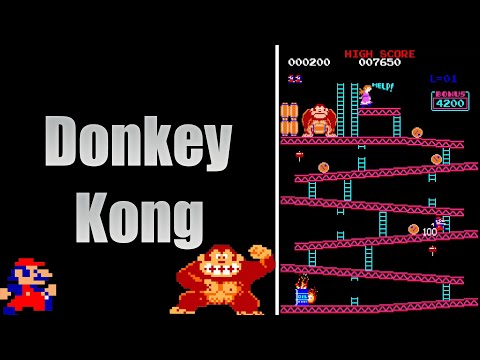 Donkey Kong 1981 - Retro / Classic Arcade Gameplay