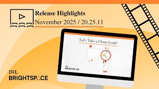 November 2025 / 20.25.11 Release Highlights Video