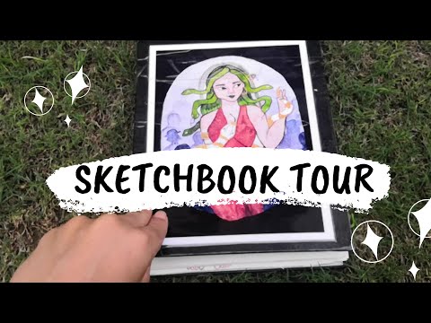 Quarantine sketchbook tour | Watercolor and Gouache Sketchbook| 2020