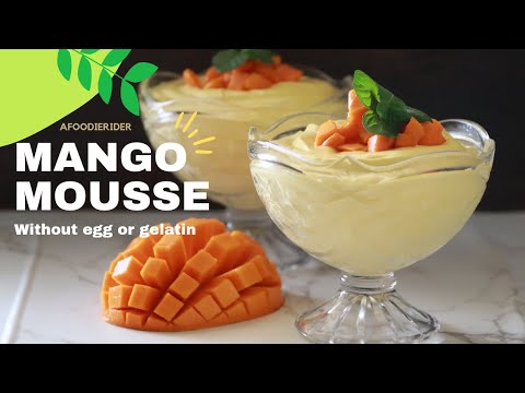 Mango Mousse Recipe | Only 3 ingredients | Easy Mango Dessert | Eggless