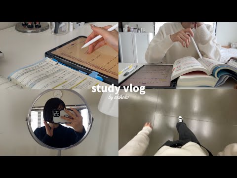 【Eng】study vlog📂| 春休み5:00起き法学部生の日常 | 勉強もオタ活も手を抜かないINFJ女👧🏻 | 勉強中のbgm紹介 | ゴミ捨て場の決戦🏐