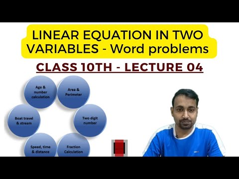 LINEAR EQUATION - AREA AND PERIMETER | CLASS 10 | LECTURE 4
