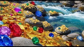 A river of gold and gems has been discovered! Treasures worth millions!