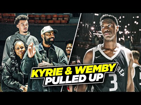 Kyrie Irving & Wemby PULLED UP To Watch #1 Ranked Player Aj Dybantsa!