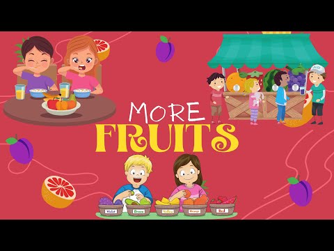MORE FRUITS for Kids | Spelling Video for Children