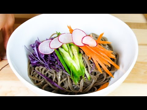Korean Cold Noodles are Easy & Great for Hot Days! BIBIMMYEON