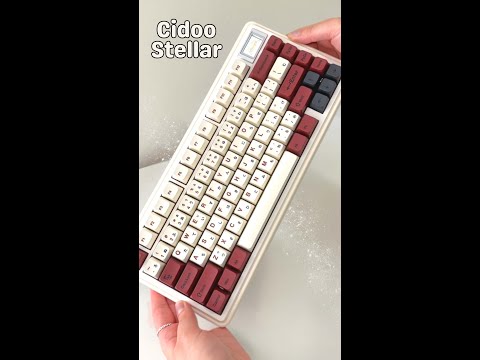 This is the CIDOO ABM081 Stellar with Carda Switches! ~ #mechanicalkeyboard #customkeyboard