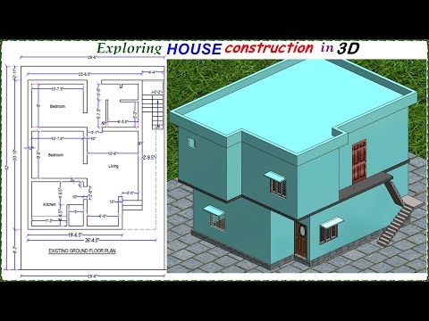 Exploring construction of a simple HOUSE in 3D,#3Dmodeling,#SolidWorks,#Sketchup,#civilengineering