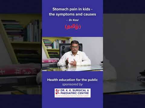 Stomach pain in kids - the symptoms and causes - Dr Kasi (Tamil) #shorts