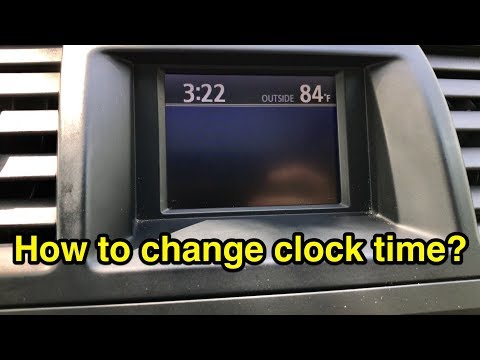 How to change clock time on Toyota Camry, Corolla, Highlander, 4Runner, Tacoma, Tundra, Rav4, Solara