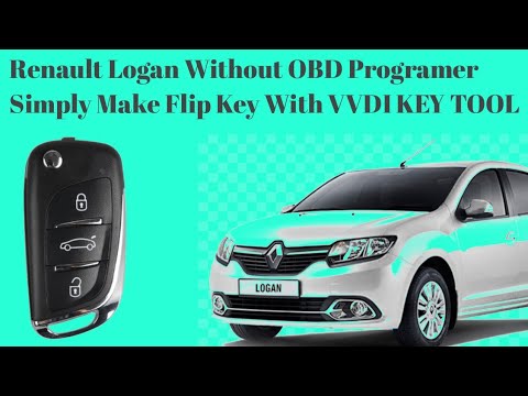 Renault Logan Without OBD Programer Simply Make Flip Key In VVDI KEY TOOL | VVDI Mini Key Tool |