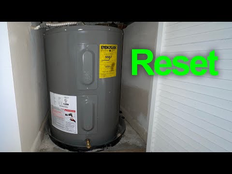 Water heater not heating reset button.