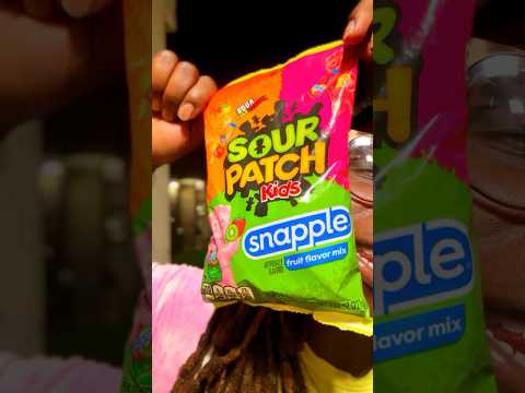 NEWEST SOUR PATCH KIDS  RELEASE‼️SNAPPLE FLAVORS #candy #shorts #snacks #sourpatchkids #snapple