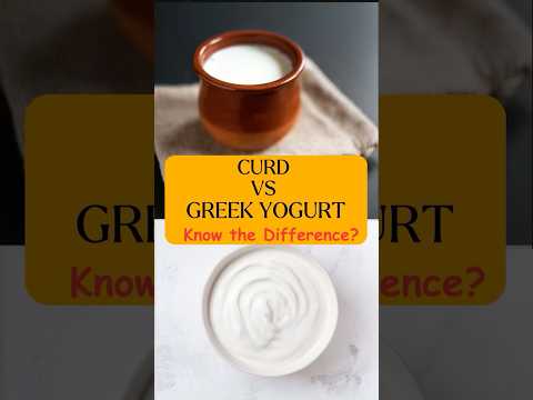 Curd vs. Greek Yogurt — What’s the Difference?#healthy #proteinrichfoods